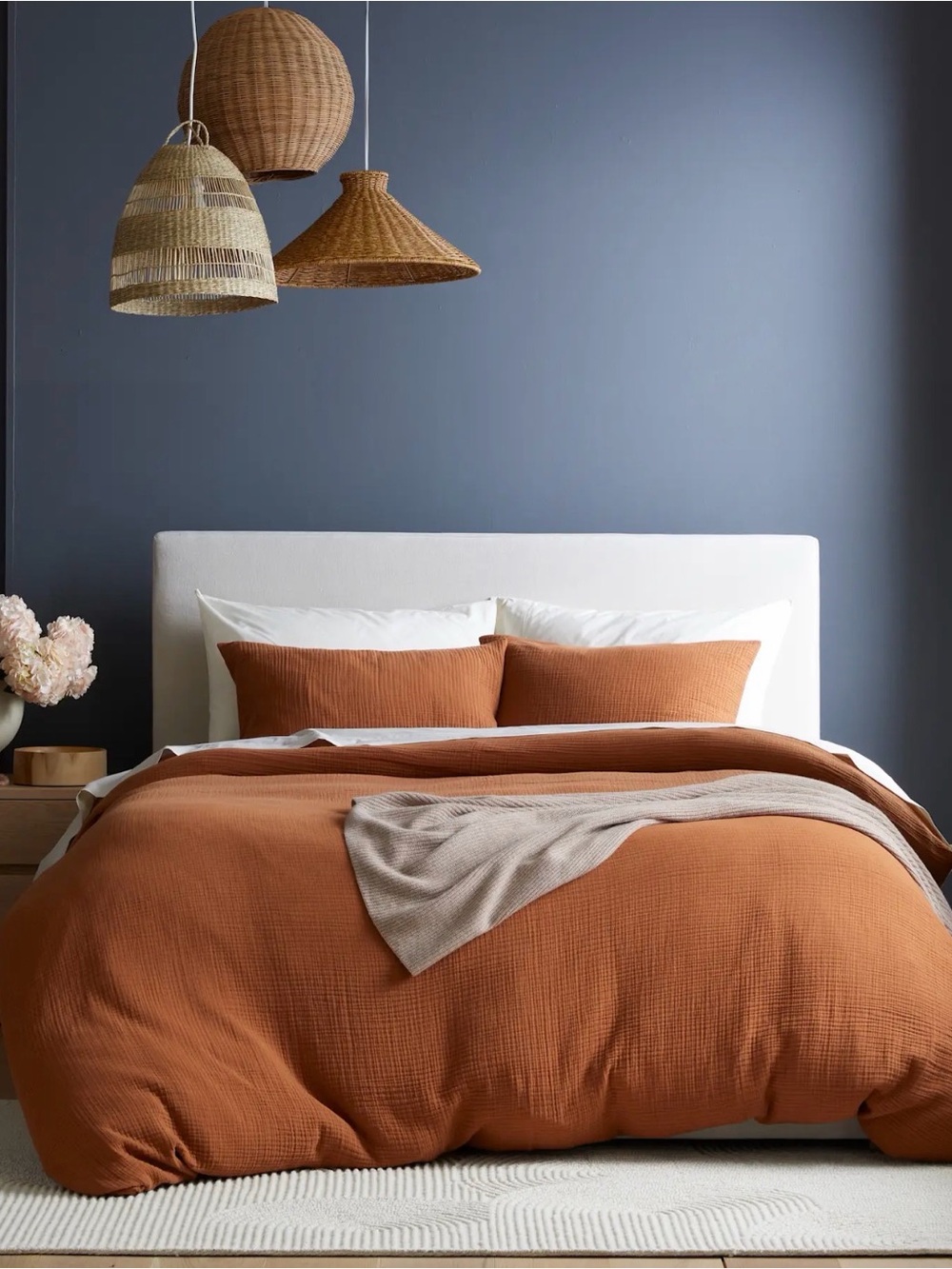 Quince Organic Airy Gauze Duvet Cover Set KING/CAL KING